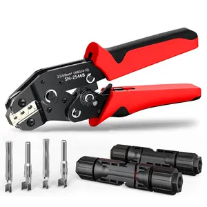 Solar Panel Pv Cable Crimping Tool, for Awg 14-10 (2.5/4/6.0mm2), Professional Electrical Connector, Diverse Sizes Available
