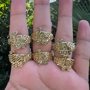 The City Ring - 14k Gold Plated Nugget Ring