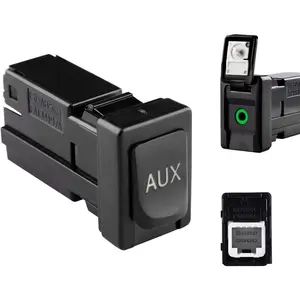 86190-02010 Aux Jack Port fit Tacoma Corolla Tundra Aux Port Auxiliary Input Jack Stereo Adapter Assembly, 86190 02010