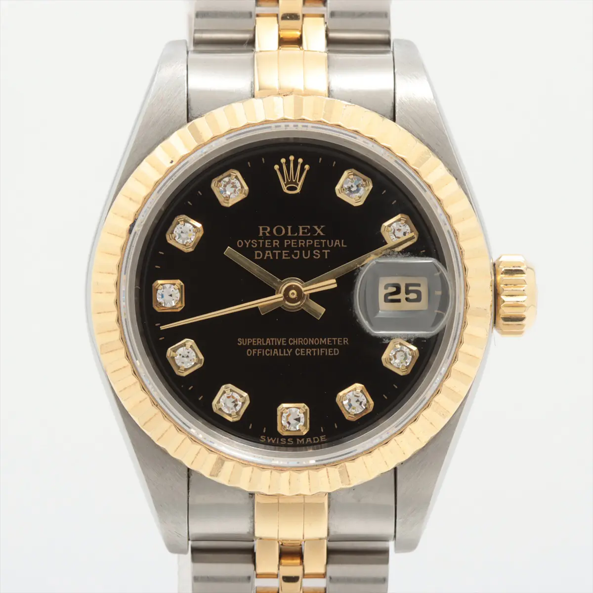 26 mm Rolex black Datejust Ladies 69173g