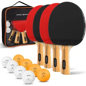 Ping Pong Paddles - High-Performance Set with  Table Tennis Rackets, 3- Ping Pong Balls, Compact Storage Case | Professional Quality Ping Pong Paddle Set | Indoor & Outdoor
