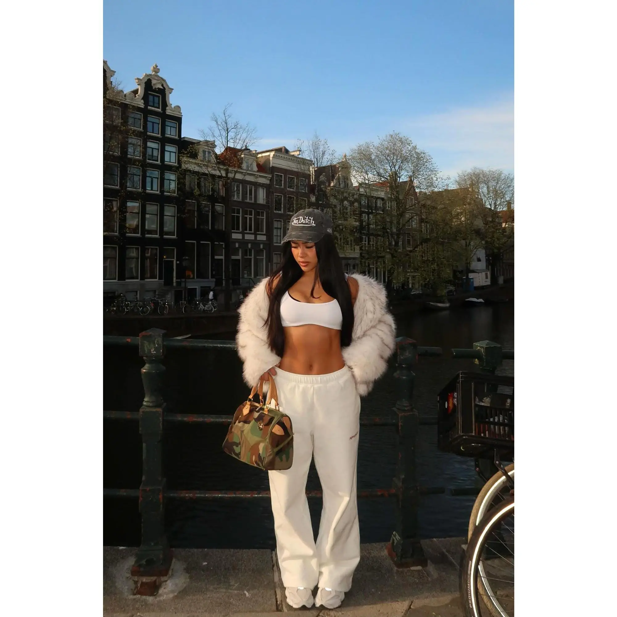 Gianna Ultra Crop Top - White