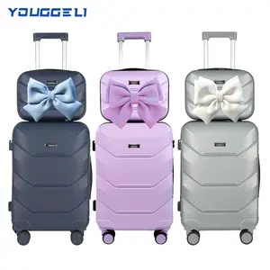 YOUGGEL suitcasea must-have for going out, carry-on suitcase 20inch+ 13inch /360° universal wheels, cup holder suitcase.chargingport suitcase unisex /business trip / travel /schoolmust-have #outdoorfun