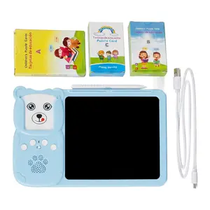 2 in 1 Kids Learning Tablet & LCD Drawing Board | Talking Flash Cards Bilingual English/Spanish |  Protection Screen | Educational Toy for Toddlers Ages 2-8 | Birthday Christmas Gift