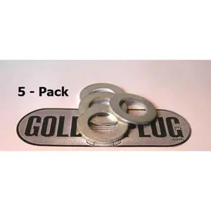 SW01 1/2 inch GoldPlug Aluminum Drain Plug Crush Washer - 5-Pack