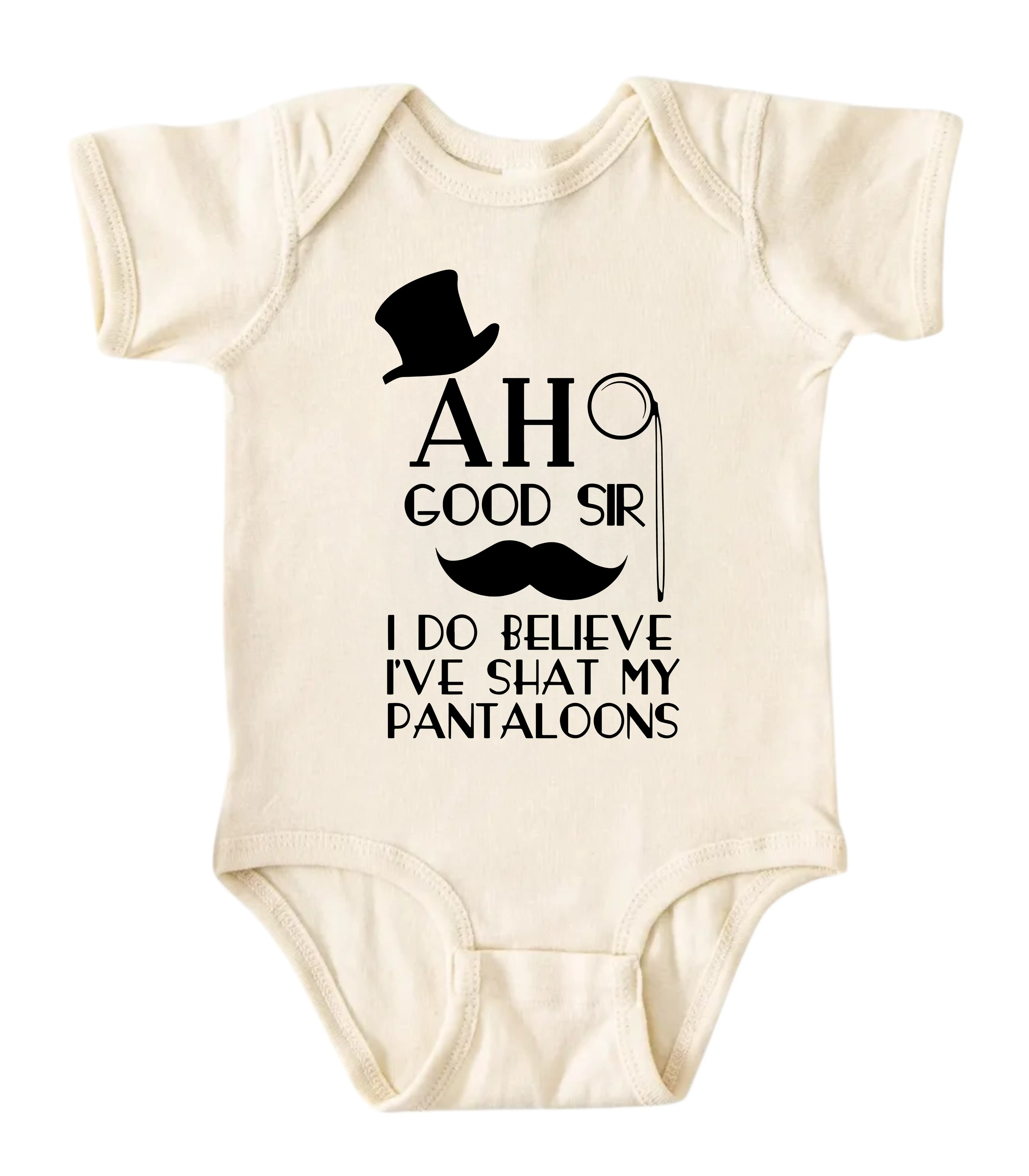 [BUBVORIE] Ah Good Sir I Do Believe... Onesie, Funny Baby Bodysuit, Sarcastic Novelty Baby Onesie, Funny Infant Onesie