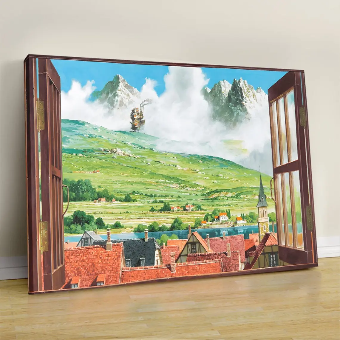 Howl's Moving Castle Poster, Hayao Miyazaki, Studio Ghibli Poster, Howls Moving Castle , Anime Poster,