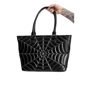 Spiderweb Tote - Black / White