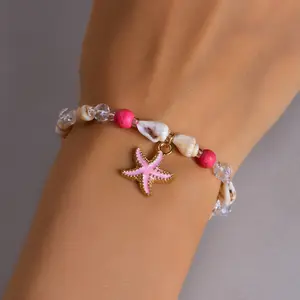 Bohemian Beach Sea S Conch Starfish Bracelet For Women Girl Fashion Adjustable Beaded Bangles Summer Party Jewelry Gifts