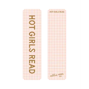 Gingham Hot Girls Read Bookmark