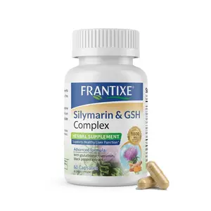 FRANTIXE Liver Support Supplement with Milk Thistle NAC ALA & Turmeric for Detox Cleanse Digestive Health Hormone Balance 60 Capsules