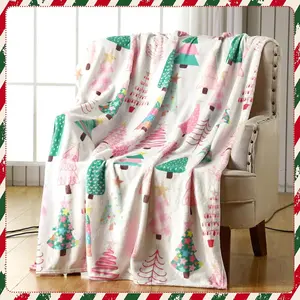 Christmas Throw Blanket, Flannel Material, Cute & Soft Design, Ideal for Couch/sofa/bed, Festive Nutcracker Theme (nutcracker)