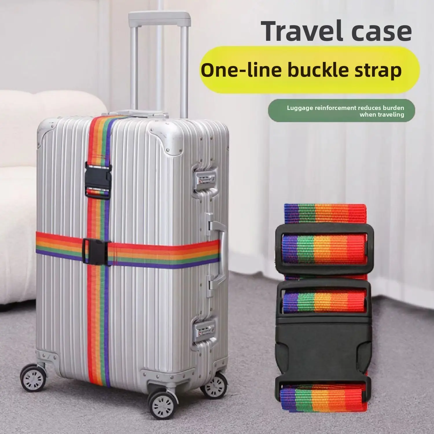 Suitcase strapping strap Cross packing strap Safety fixed checked travel box Protection strapping Reinforcement strap Strapping rope
