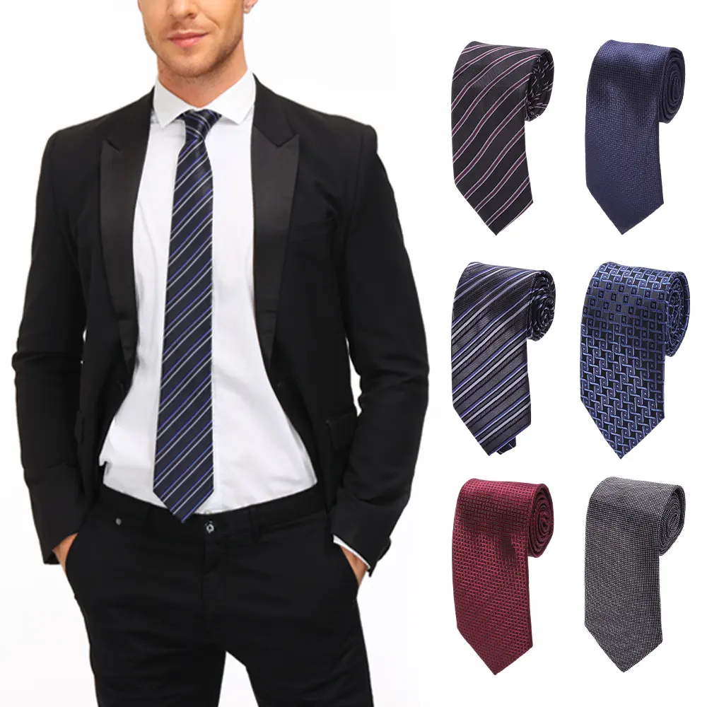 Set of 6 Men'S Traditional Woven Ties - Suitable for Everyday Use, Professional Settings & Formal Events. Ideal Gift for Father'S Day, Fashionable Additions