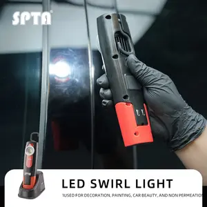"SPTA LED Swirl Finder Pro - Professional LED Swirl Light Detailing Light for Paint Correction, Rechargeable - Polishing & Correcting Vehicle Finish for Car Repair, Garage & Detailing "