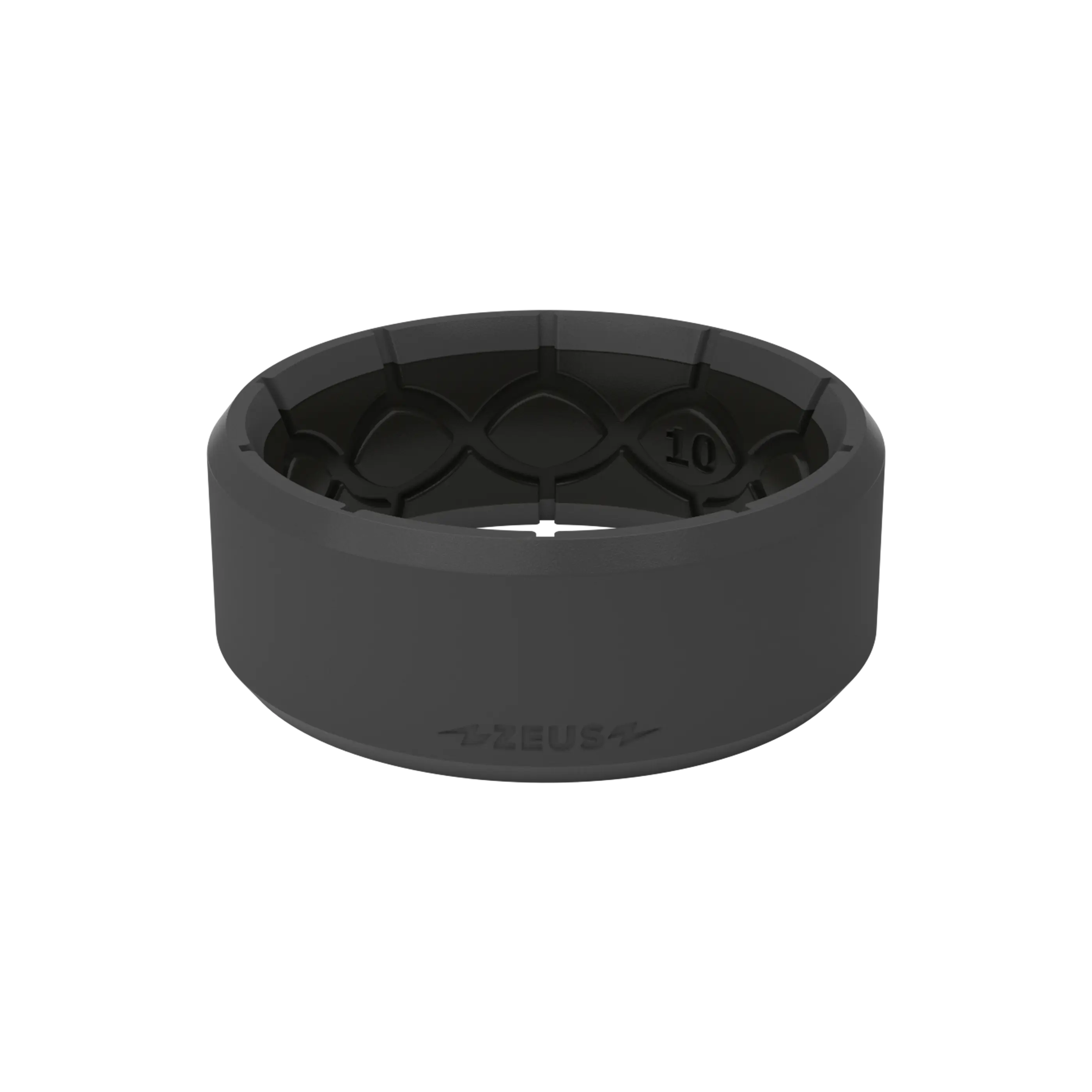 Zeus Edge Deep Stone Grey Ring