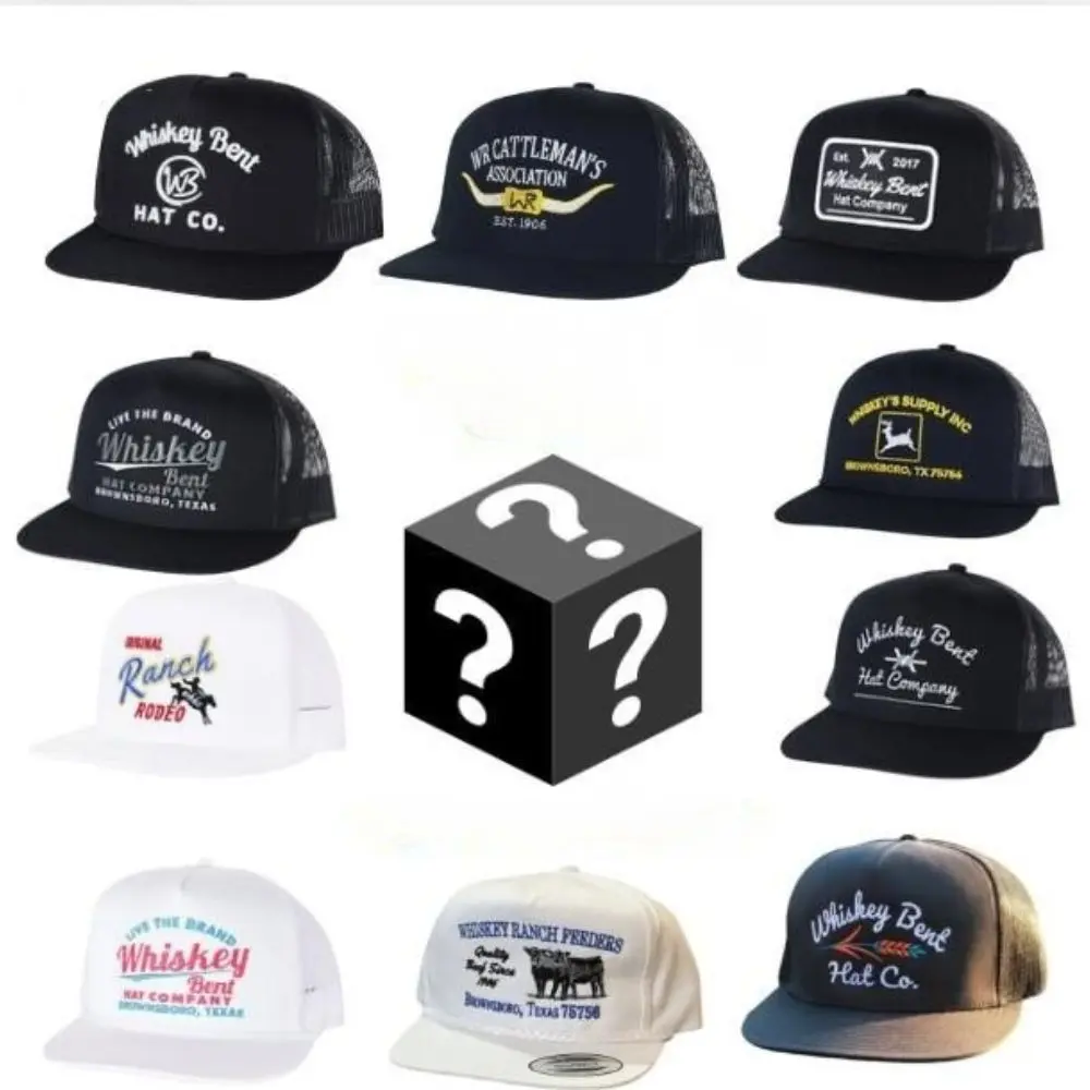 (COMBO BUY 2 SAVE 50%) One Hat Box Sent, Embroidered Western Cownboy Snapback Hat, Whiskey Bent Hat, Ranch Rodeo Hat, Adjustable Hat, Standing on Snapback Hat, Outdoor Cap Gift Box for Men & Women