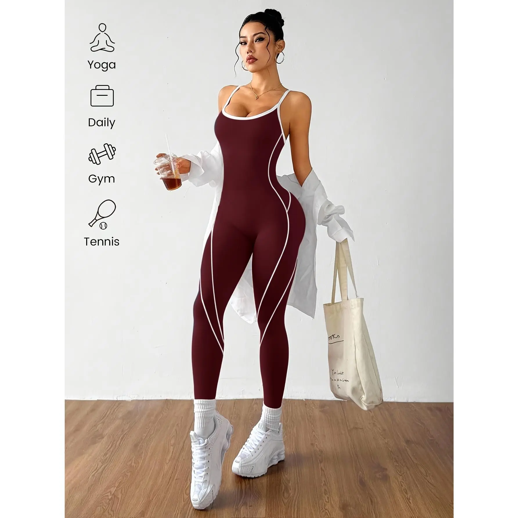 1 piece seamless sports bodysuit Workout Apparel Workout Gym Clothing