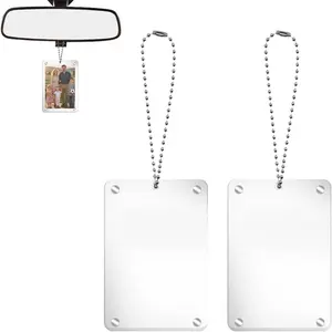 2 count Photo Holder for , Universal   Photo Frame for Rearview Mirror, Personalized  Picture Frames Accessories and Decor,  a  Picture Frame to Your