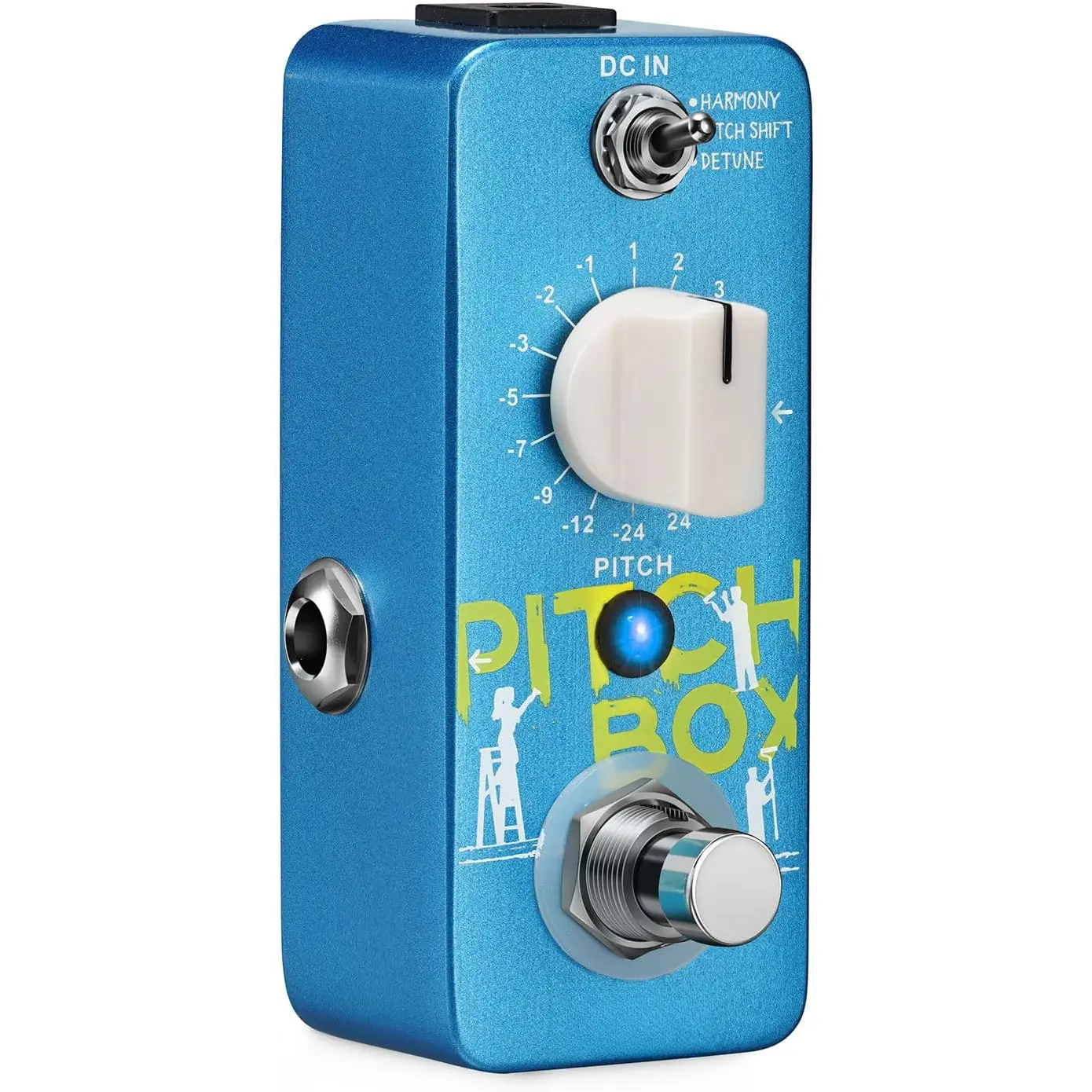 Mini Pitch Shifter Pedal, Harmonizer Guitar Pedal Pitch Shift Box, Harmonizer Digital Octave Drop Pedals, True Bypass, Small Effects for Electric Guitar Bass