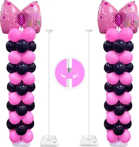 Duty Balloon Stand Set of 2, 1.3 to 10.5 Ft, Free Combination Balloon Centerpiece and Column Stand
