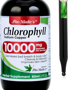 FITO MEDIC'S Lab | Chlorophyll Liquid Drops | Liquid Chlorophyll | Chlorophyll | Chlorophyll Drops | Chlorophyll Liquid| clorofila |Alcohol Free | Ultra high Absorption.
