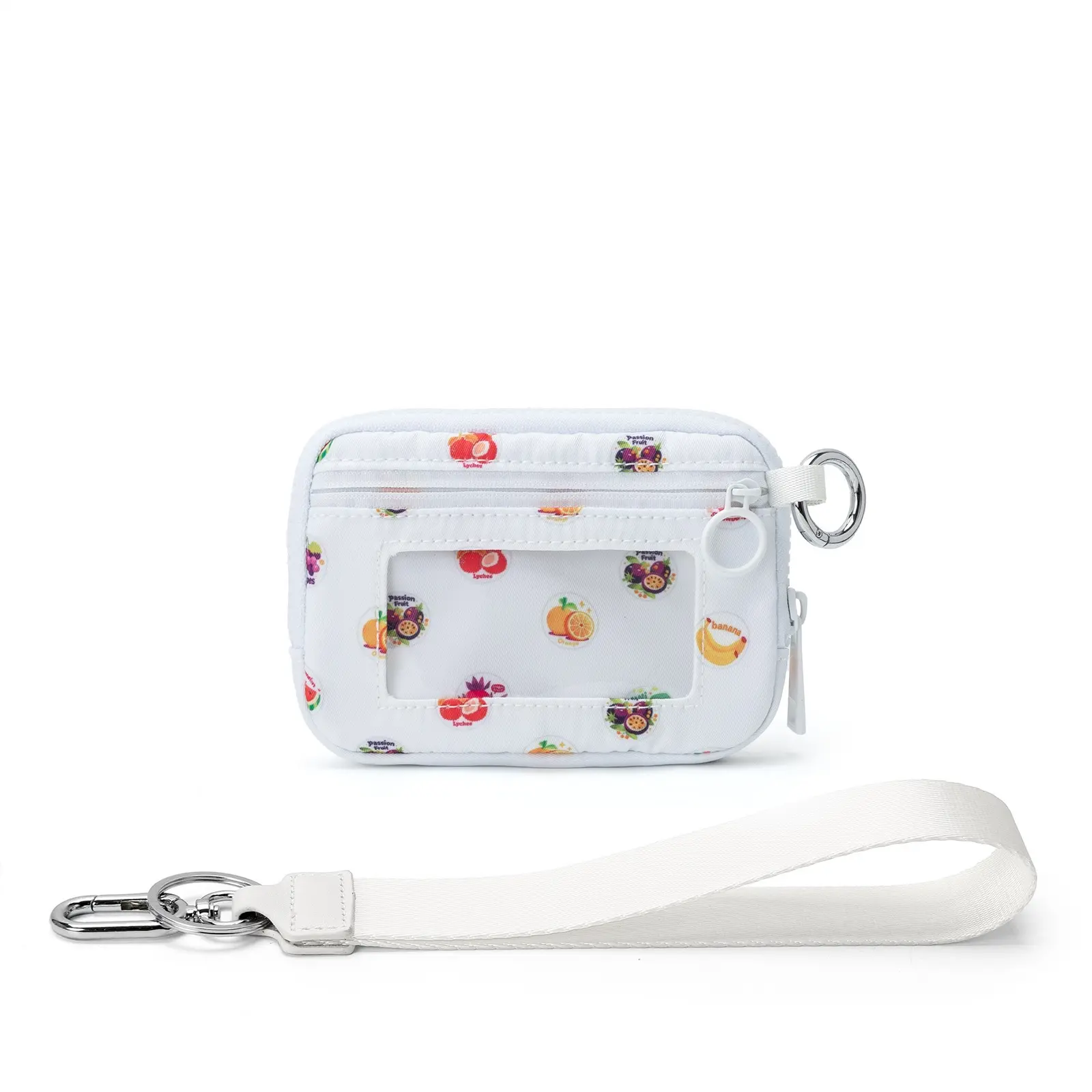 white base fruits print