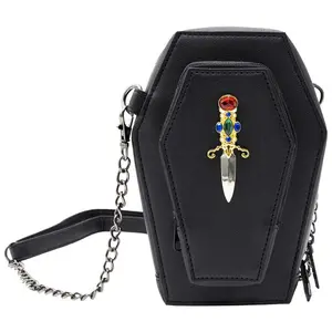 Elvira Dagger Coffin Mini Crossbody Bag  Purse Versatile Adjustable