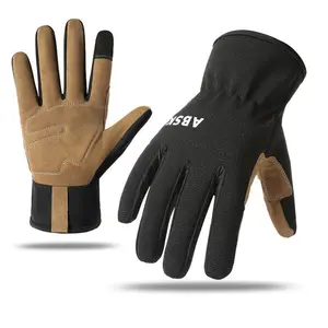 1 Pair of Multifunctional High-quality Work Gloves. Breathable and Touch-sensitive Mobile Phone Screen Gloves for Men and Women, Non-slip and Wear-resistant Motorcycle Gloves. Soft Stretch Fabric, Lightweight Polyester, Elastic Cuffs Suitable for Hom