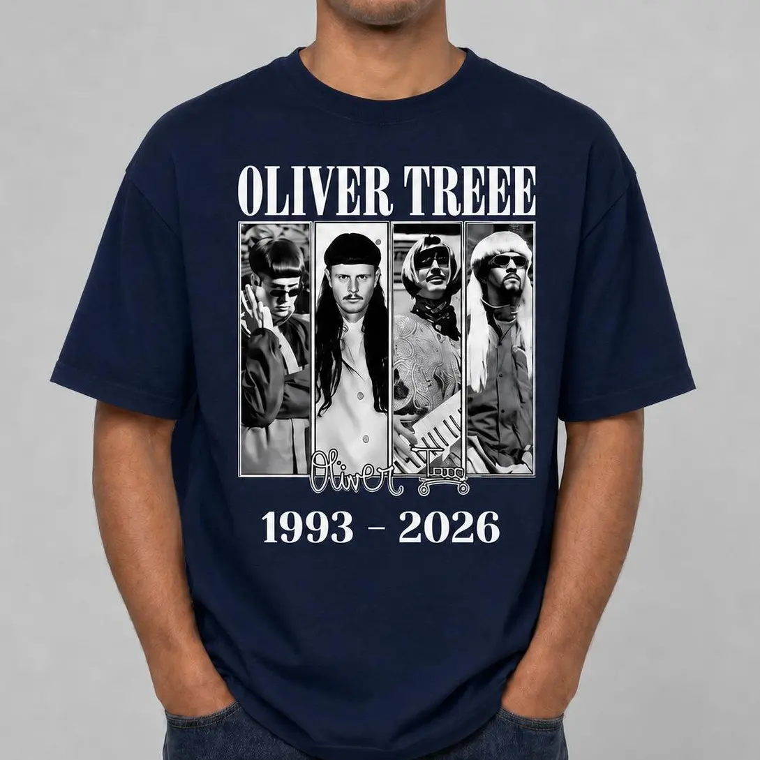 Men's Short-Sleeve R.I.P Memorial Oliver 1993-2026 Weed Grandma Vintage Tree Graphic Unisex Y2k Music Fan T-Shirt