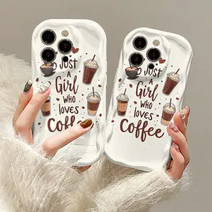 Featuring a Cute Hand-Drawn Coffee Cup Design. It's a Warm And Romantic Choice phone case For iPhone 17/16/15/14/13/12/11/Pro/ProMax/Plus/17Air,Shockproof Bumper Cover,Exclusive-Themed Phone Cases for Coffee Lovers,Special Gift