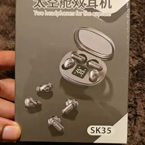 MSHUKCOE Wireless Bluetooth Headphones，Tiny Size Invisible Earbuds，Waterproof Headsets，With Mic，Sleep and Sports Earphones Set, 2 Pairs, Mini and Short Handle Design，for Work Sport Sleeping