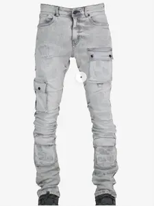 Focus Jeans - Stacked - Grey - 5226