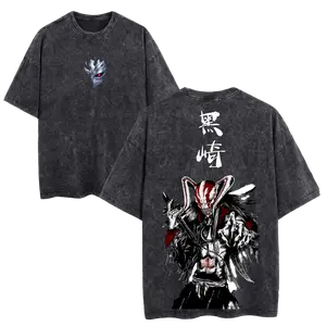 Ichigoo The Ultimate Form Vintage Washed Graphic Tee, Bleach T-Shirt, Relaxed Fit, Heavyweight Cotton, Unisex Streetwear Casual Wear, Gift for Anime Fan, Gym Pump Cover