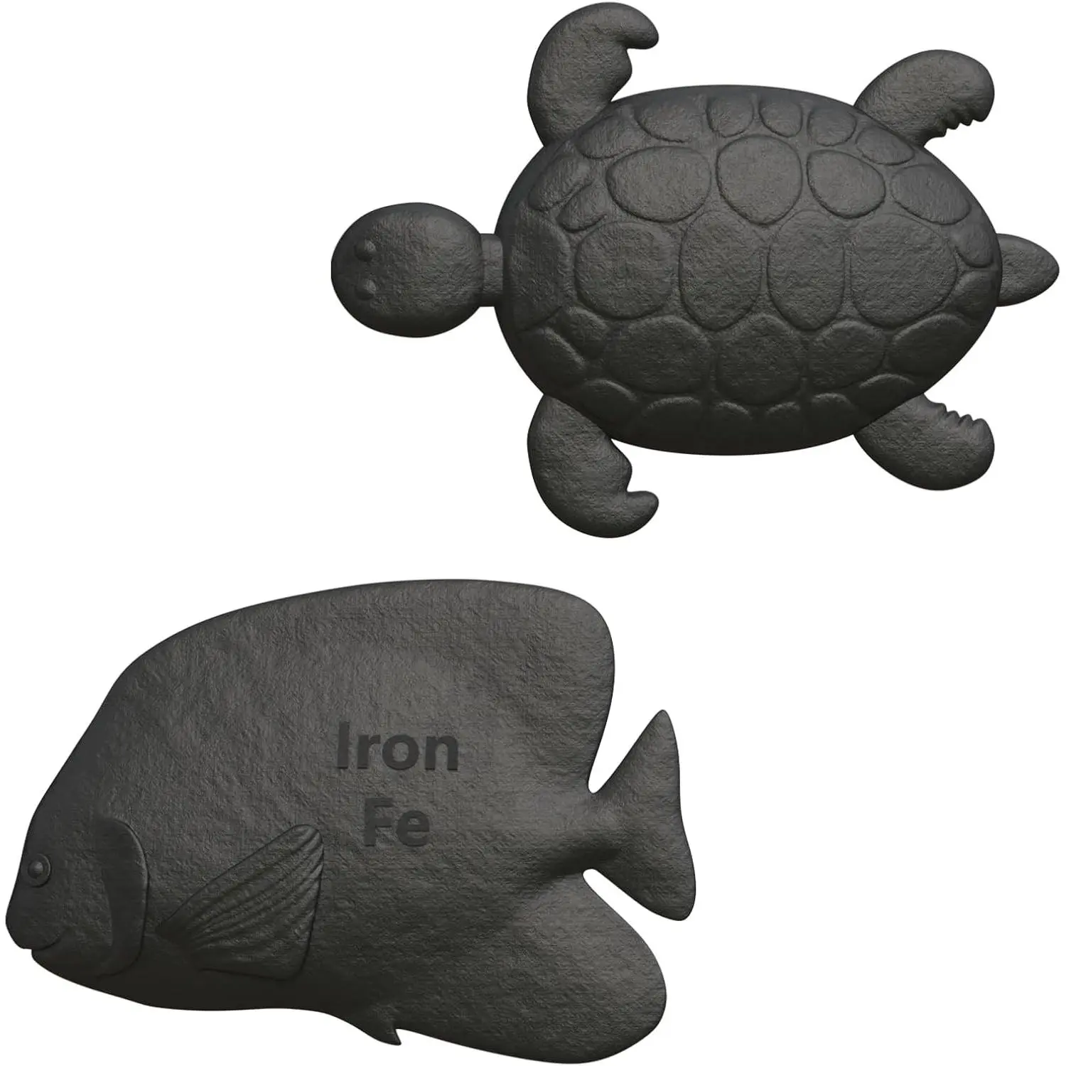 2-Pack Lightweight Iron Fish Kitchen Utensils, Reusable Specialty Kitchen Gadgets - Iron Boost for Food & Water, Anemia Support for Vegans, Eco-Conscious Users, Camping & Daily Use (Fish, Starfish Designs), Adults