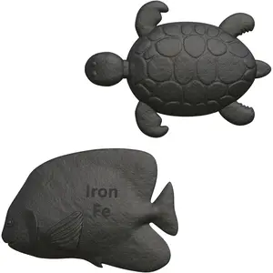 Iron Fish 2 Pack, lron Fish cooking Tool, Boosts Iron in Food & Water, Ideal for Anemia, Athletes & Vegans, (Fish   Starfish) Healthy Vegetarian Lightweight Kitchen