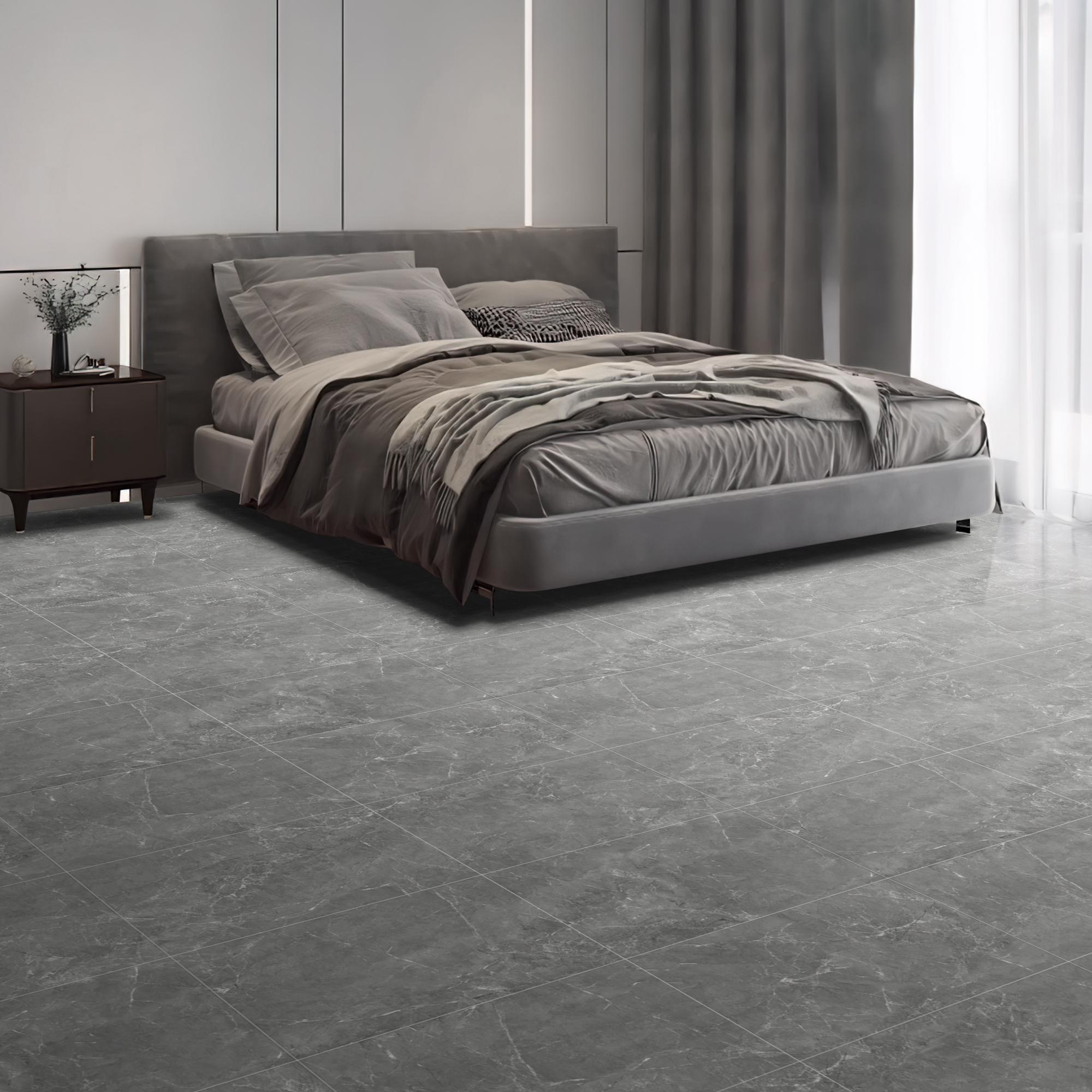 Art3d 12-Pack 24"x12"  Click-Lock Vinyl Plank Flooring Marble Texture Waterproof Floor Tiles for Home & Office, Covers 24 Sq.Ft