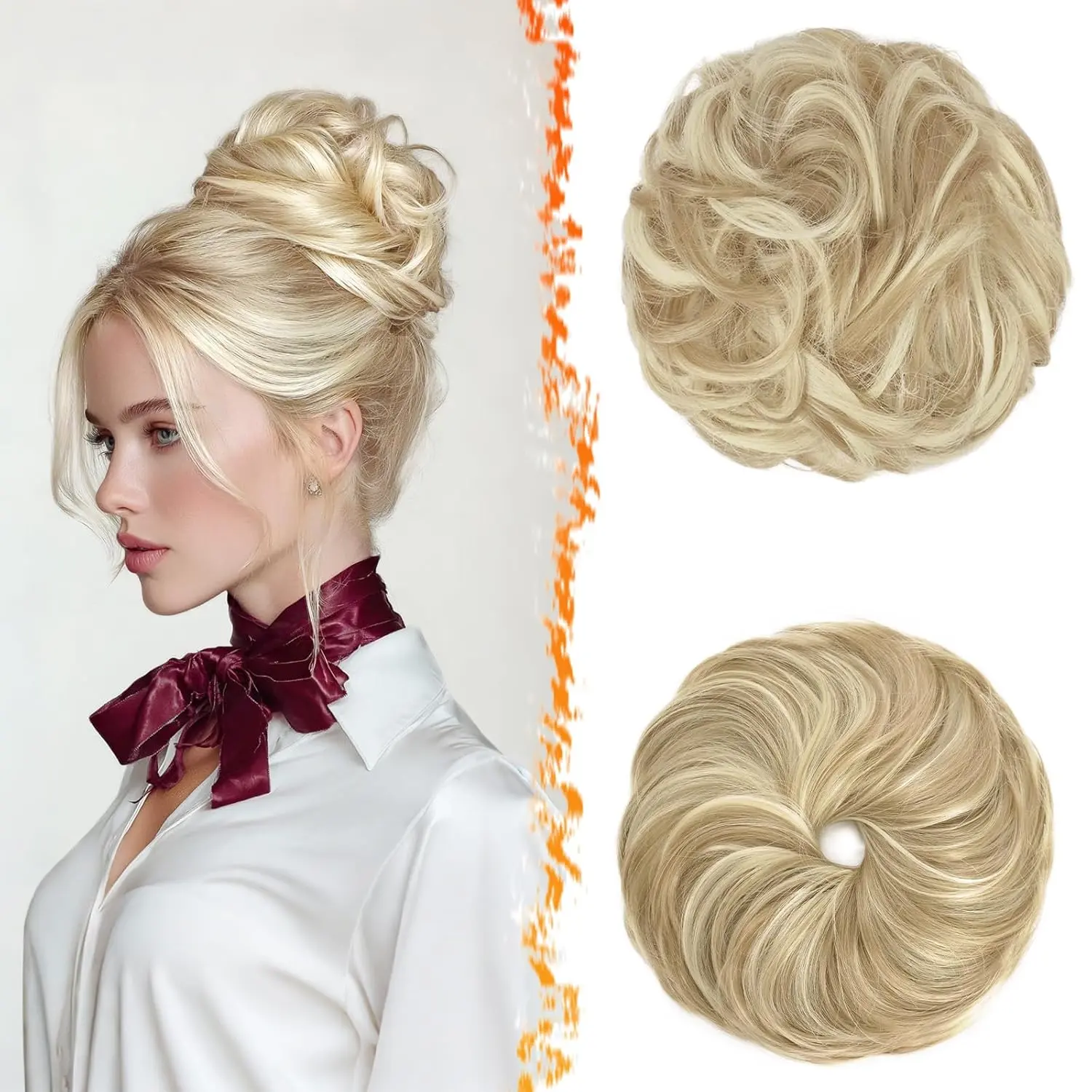 Light Ash Blonde with Bleach Blonde