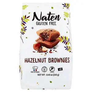 Naten Gluten Free Hazelnut Brownies - Delicious Brownie Snack for All - Salt