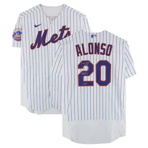 Pete Alonso New York Mets Autographed Game-Used #20 White Jersey vs. Cincinnati Reds on September 16 and 17, 2023 with Multiple Inscriptions - Fanatics Authentic Certified