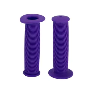 Bike Handlebar Grips Covers 110mm Long Lightweight | Bicycle End Grip Protector Purple 1 Pair