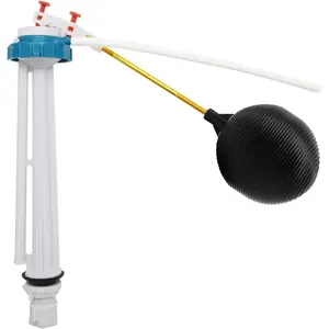 Toilet Float Ball Water Inlet Valve Replacement Kit Universal Toilet Repair Kit Includes G3/ 4inch Inlet Water Inlet Valve, Ball Valve, and Ball Valve Rod Water-Saving Design Toilet Repair Parts