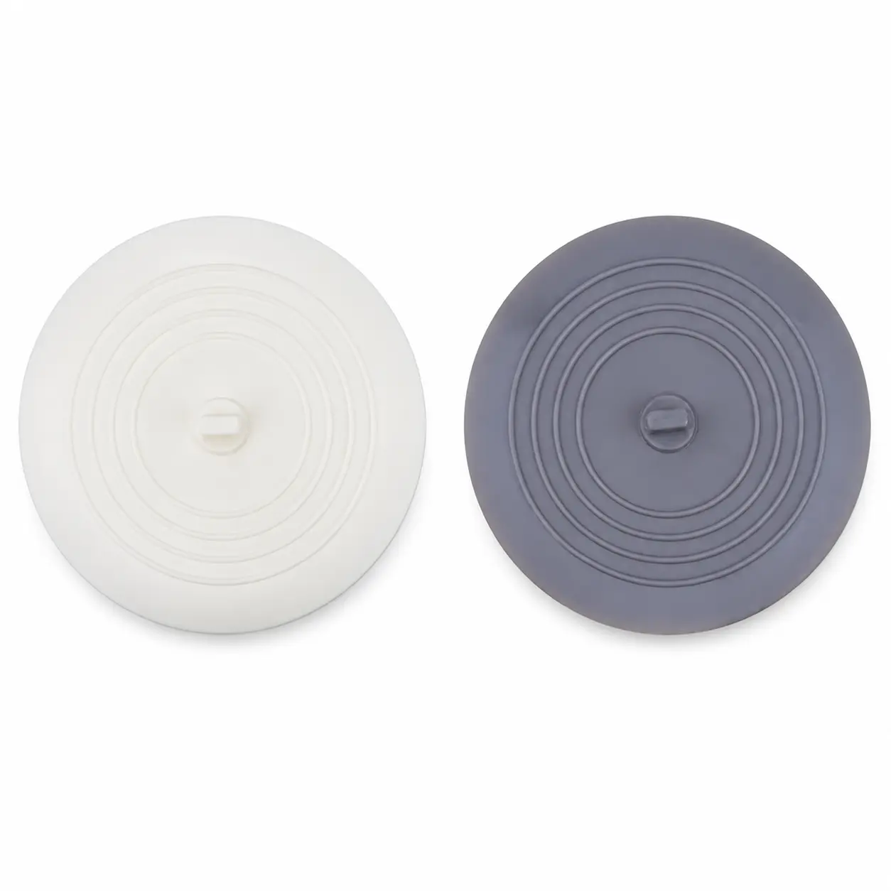 MOMOGILI 2 Pack Tub Stopper, 6 inches Large Silicone Drain Plug Hair Stopper Flat Suction Cover for Kitchen Gadgets Bathroom Accessories and Laundry