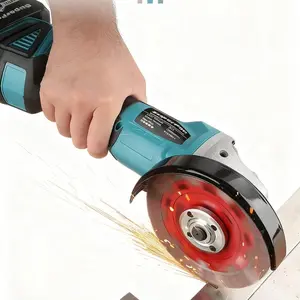 2026hot selling Superpan404 125mm ergonomic angle grinder brushless polishing cutting machine,compatible with Makita 18V battery