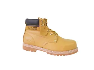 Premium SAFETY Leather Work Boots for Men - Genuine Leather -Waterprove