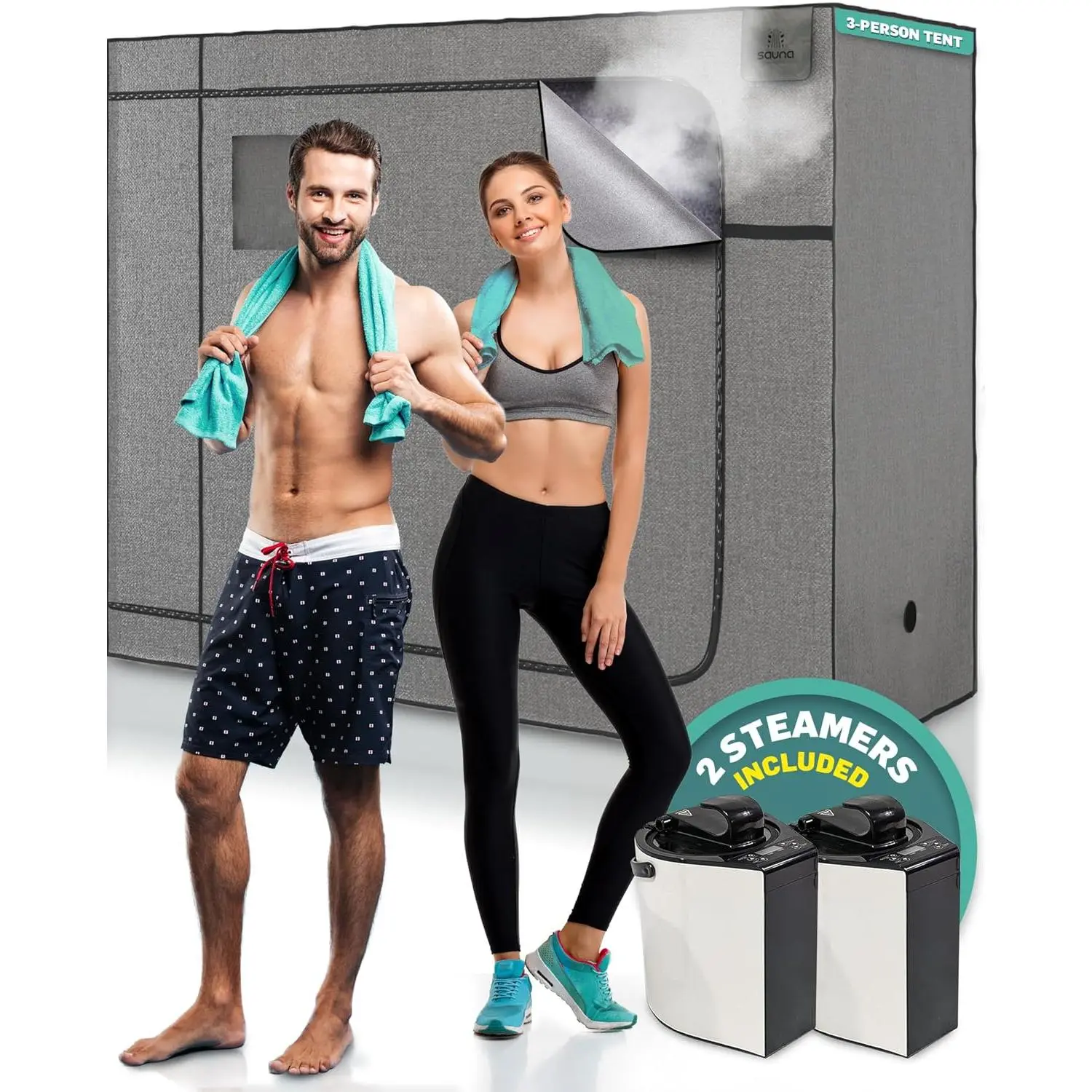 3 Person Full Body Sauna Box - Portable Sauna for Home Relaxation ...