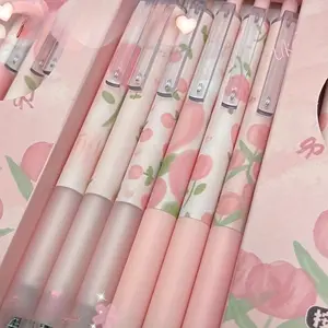 6 Pack Retractable Gel Ink Pens, Ultra-Fine Tip, Comfortable Grip, Smooth Writing, Office School Supplies, Office Stationery, Christmas New Year Valentine Gift