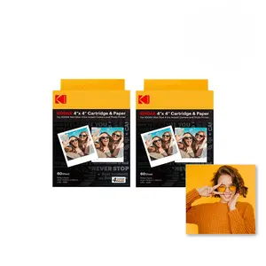 KODAK 4PASS Film Cartridge 4x4 inch for KODAK Mini Shot 4 ERA, 120 sheets Accessories Camera