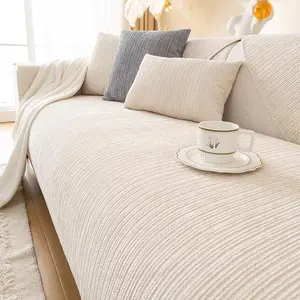 1PC Jacquard Chenille Sofa Cover Anti-slip Sofa Protector for 1 to 5 Seater Couch Home Living Room Decor