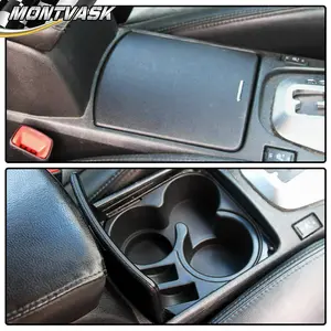 CROSSDESIGN Fit For 2007-12 Nissan Altima Black Center Console Cup Holder & Liner CROSSDESIGN Fit For 2007-12 Nissan Altima Black Center Console Cup Holder & Liner